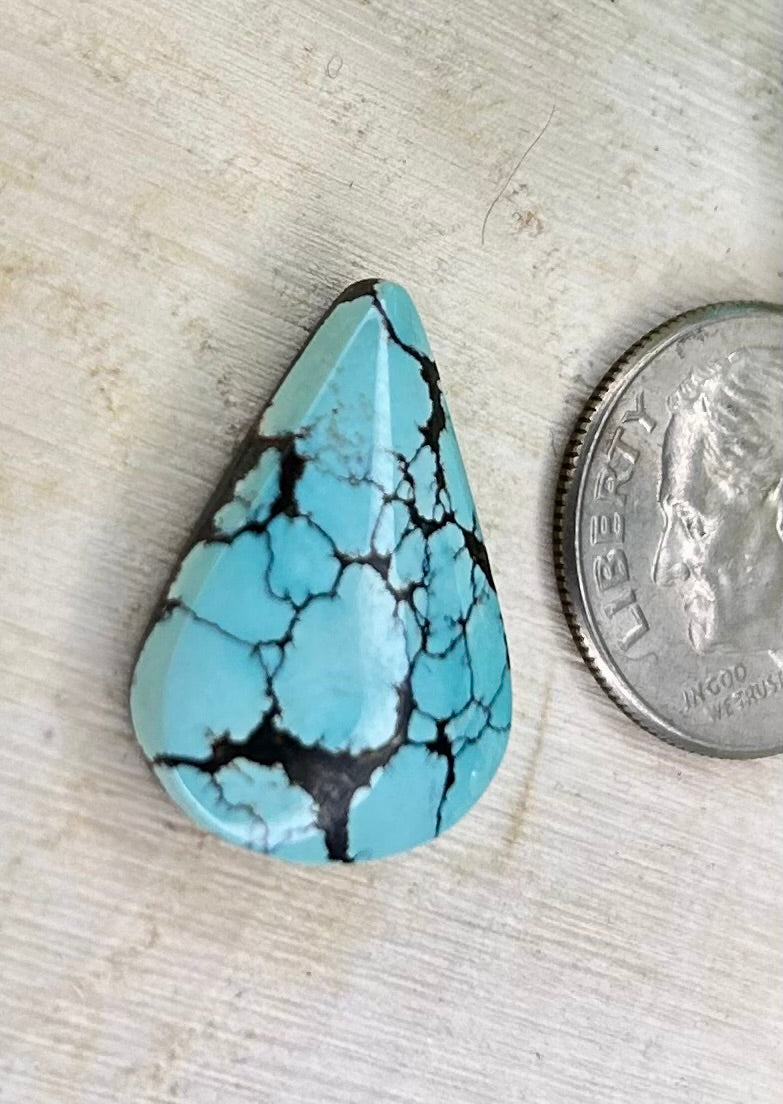 Kingman webbed turquoise cabochon