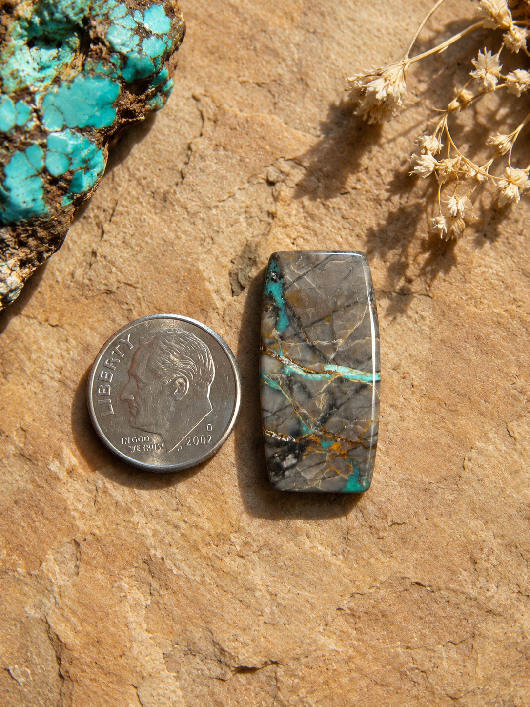 Carico lake turquoise cabochon