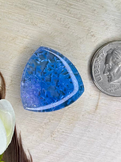 Birdwell birdseye turquoise cabochon