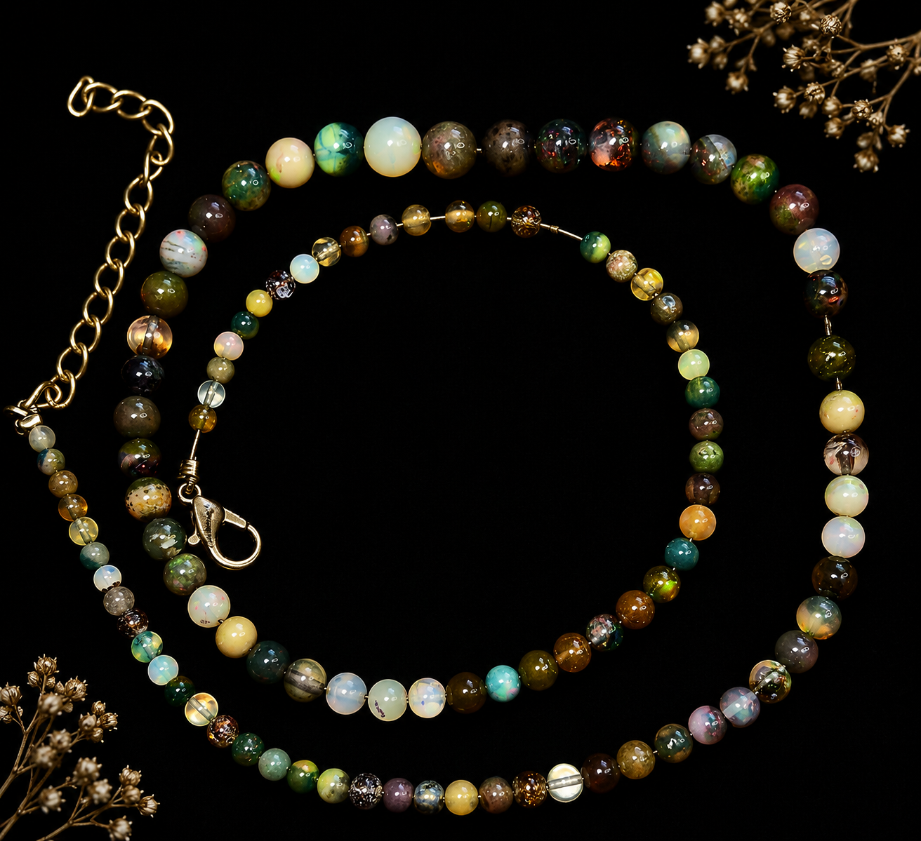 Ethiopian opal beads