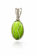 Aventurine wrapped pendant