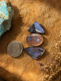 Bolder opal cabochon set