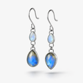 Laborite & moonstone dangles