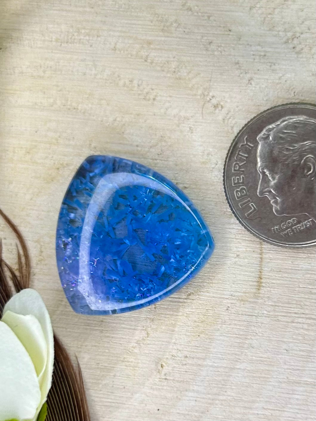 Birdwell birdseye turquoise cabochon