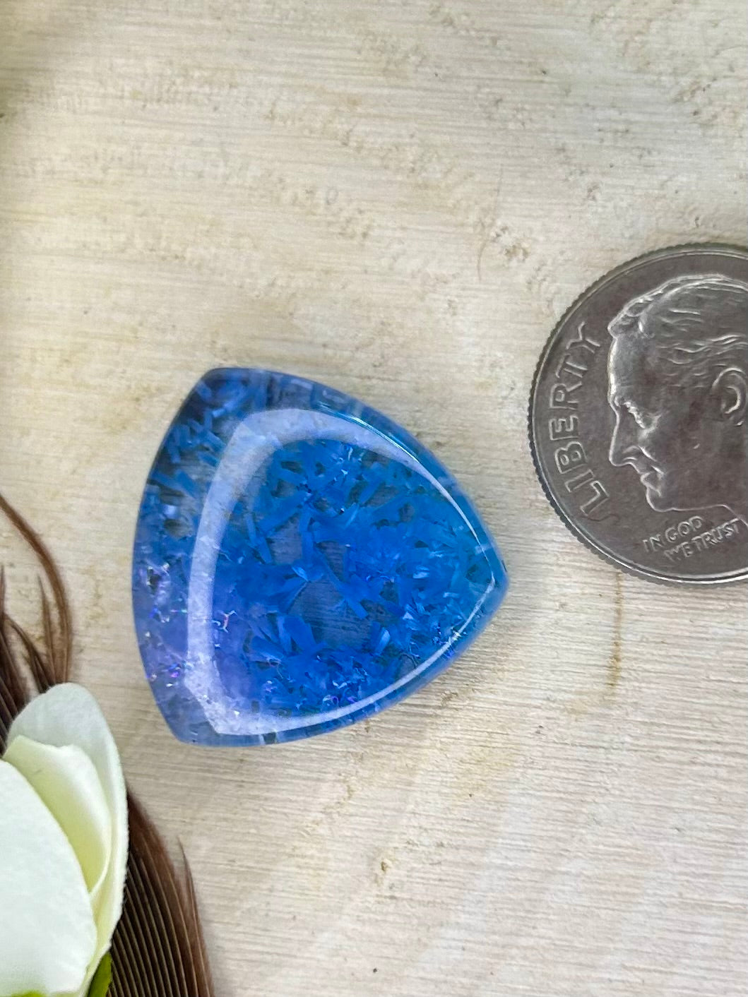 Birdwell birdseye turquoise cabochon