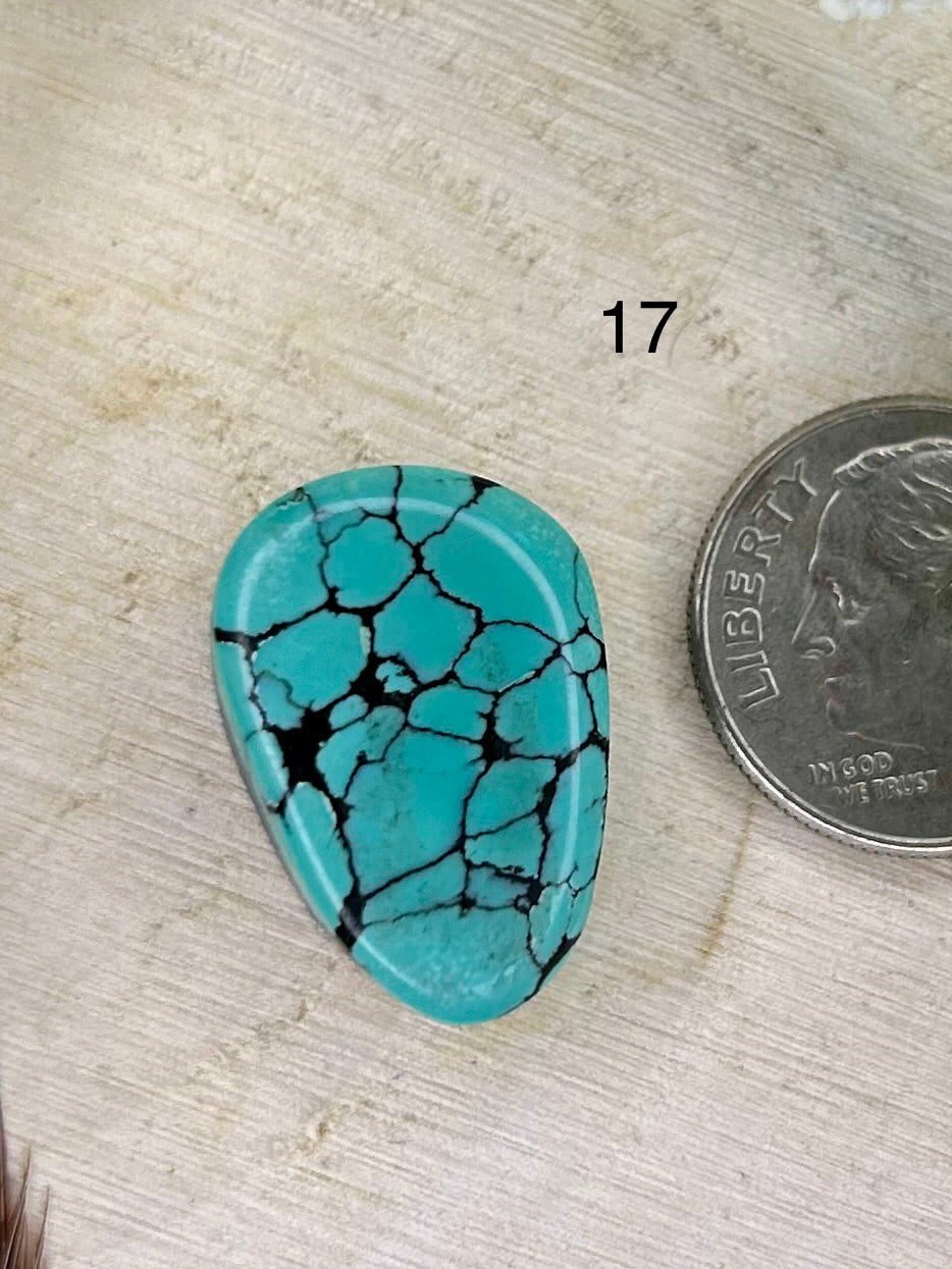 Kingman turquoise cabochon