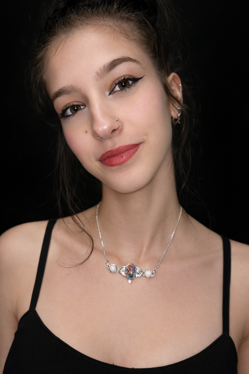 Australian and Ethiopian opal choker