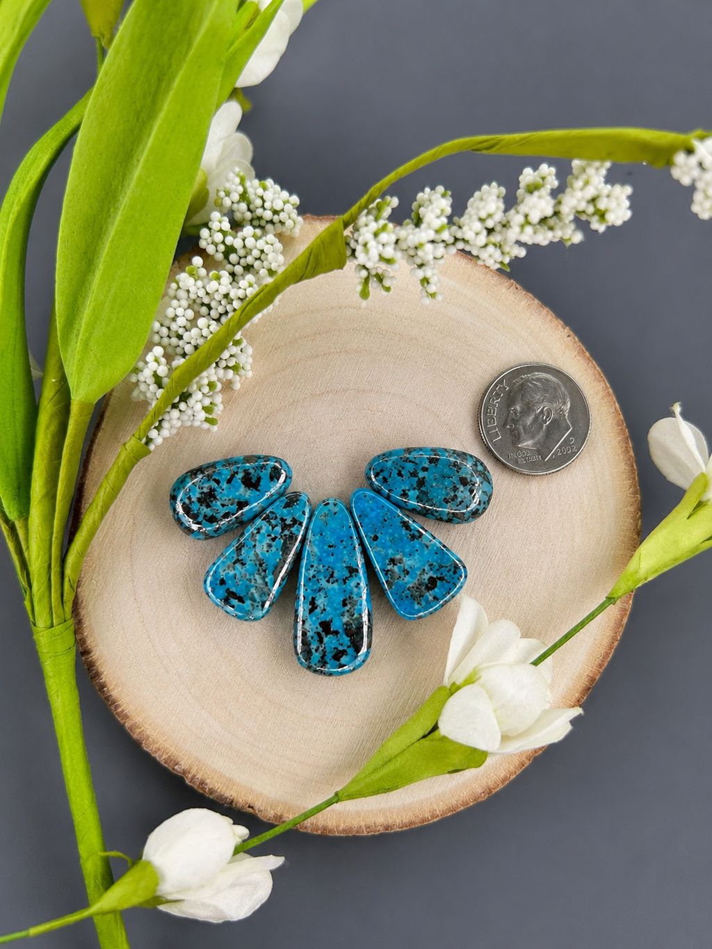 Ithaca peak mountain turquoise set