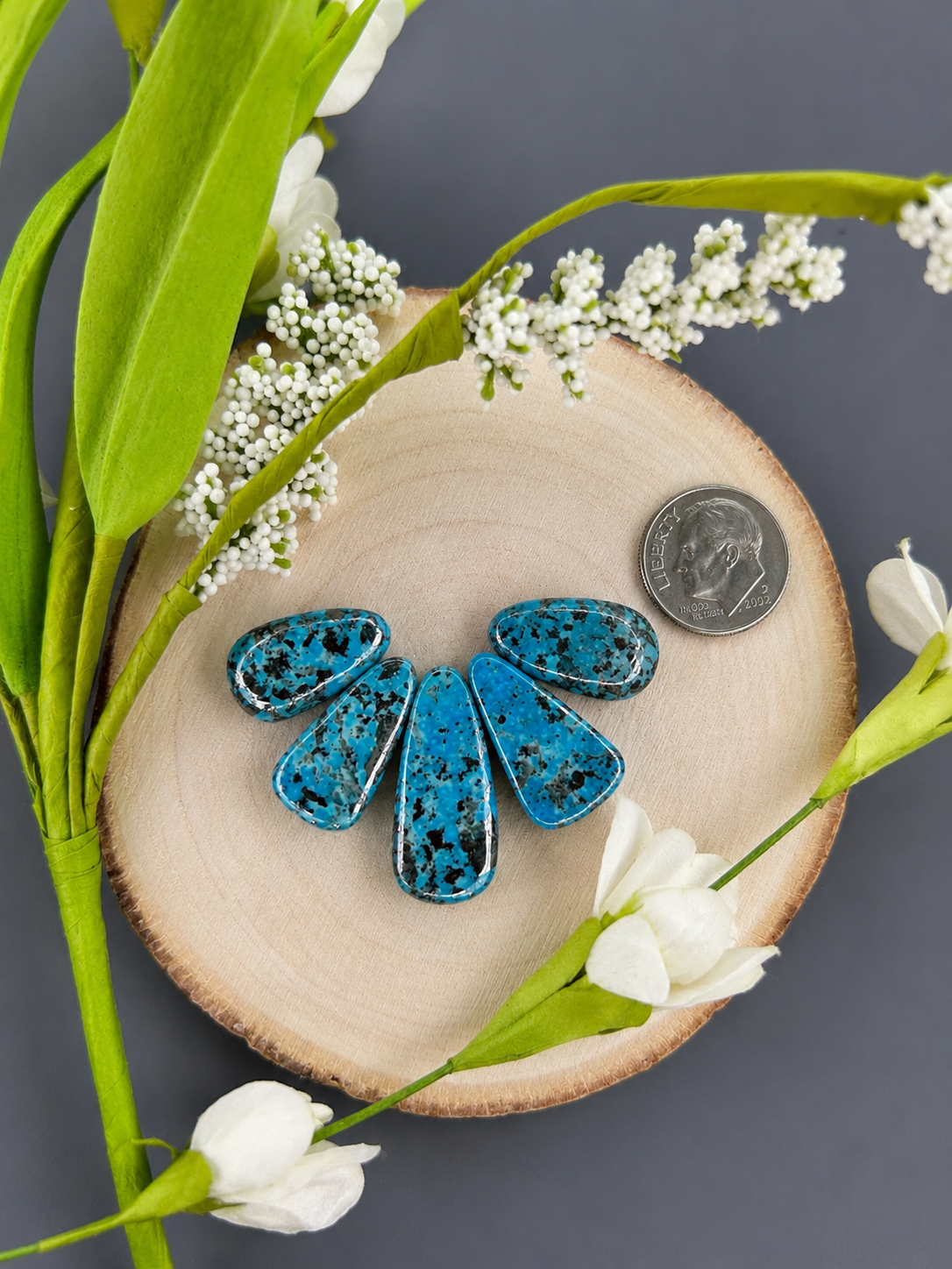 Ithaca peak mountain turquoise set