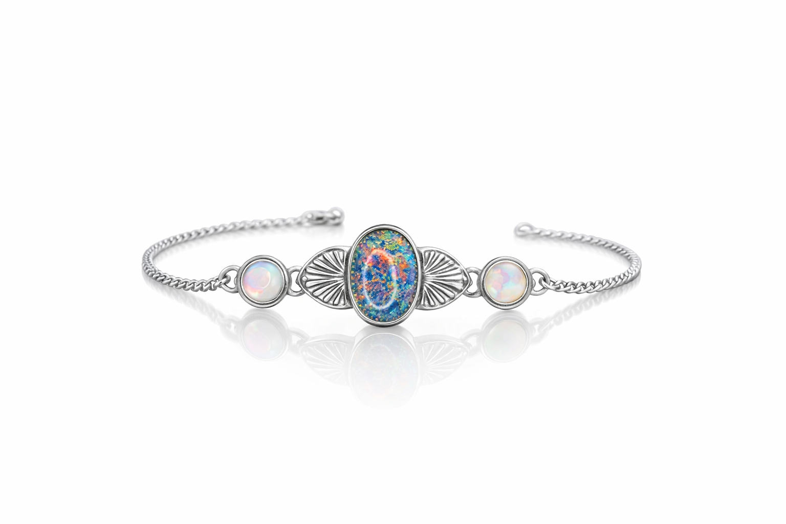 Australian and Ethiopian opal choker
