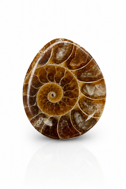 Ancient Ammonite Fossil Cabochon 🐚✨
