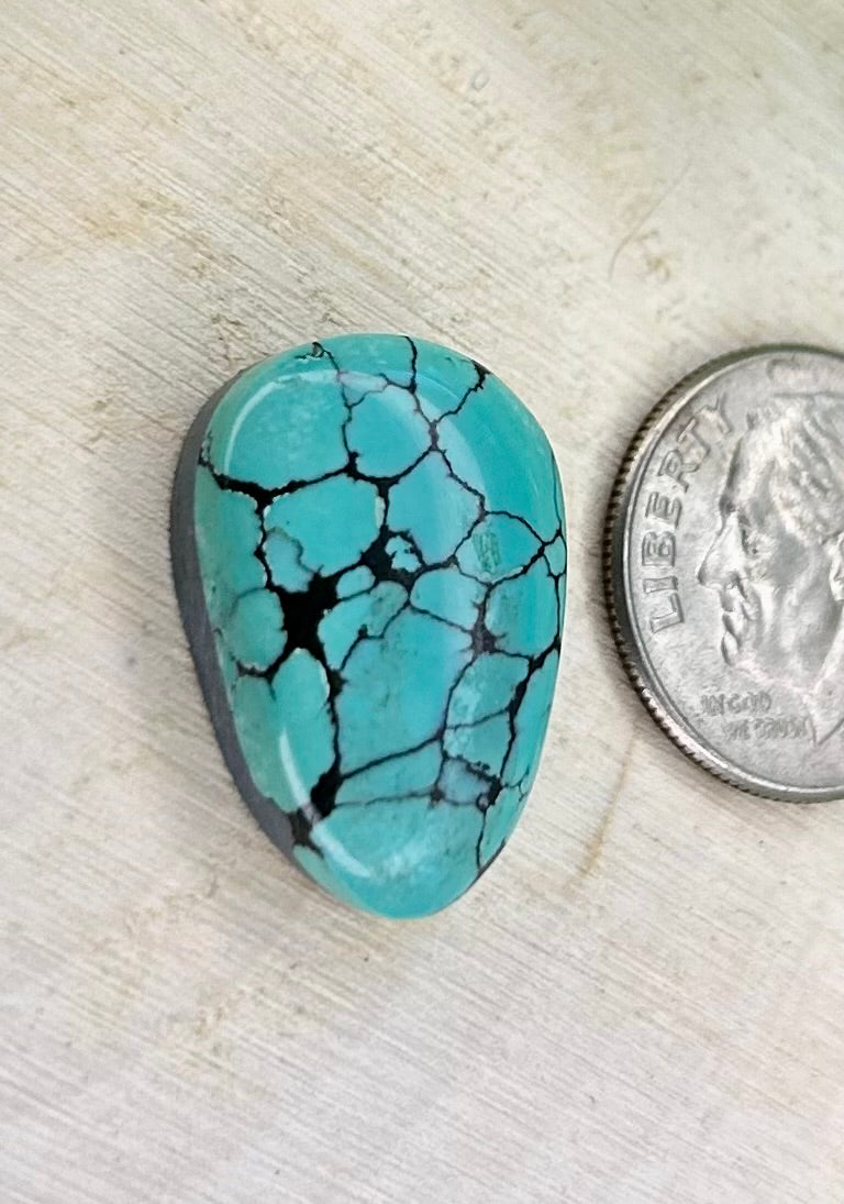 Kingman turquoise cabochon