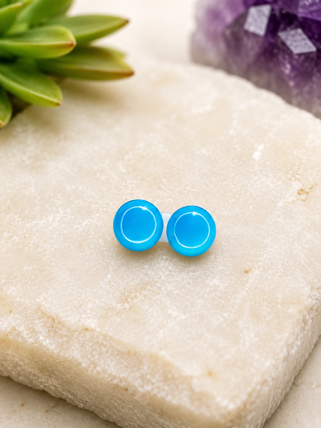 Sleeping beauty 8 mm cabochons