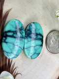 Peruvian Variscite pair • 22.4 ct •