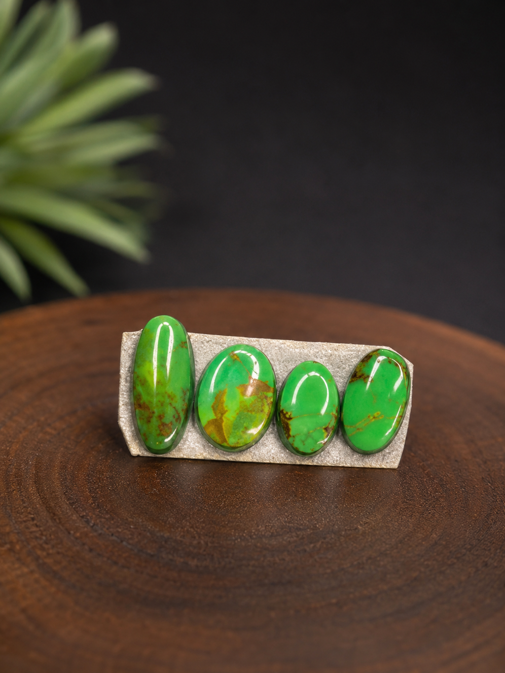 Carico lake turquoise Cabochon set of 4