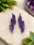 Purple Mohave composite with copper bolts pair