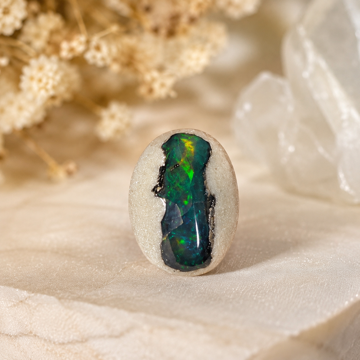 Natural Bolder Opal Cabochon