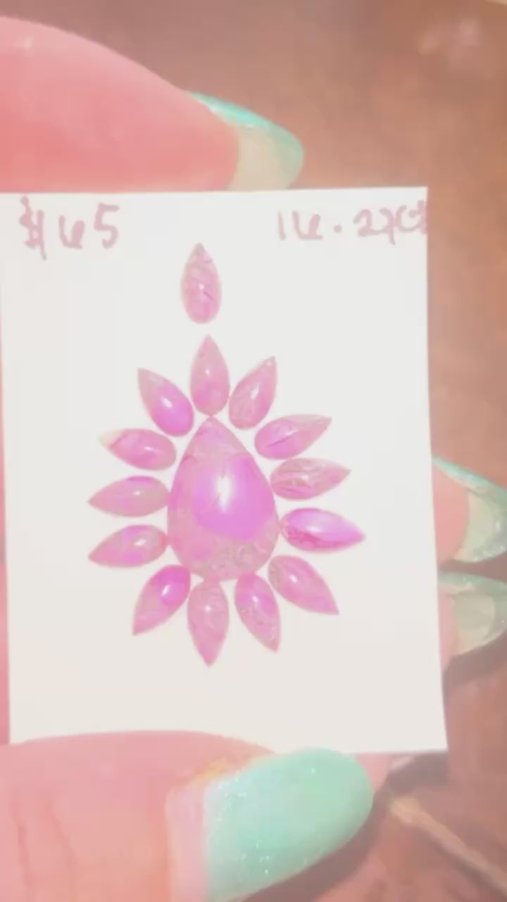 Cherry blossom cabochon set