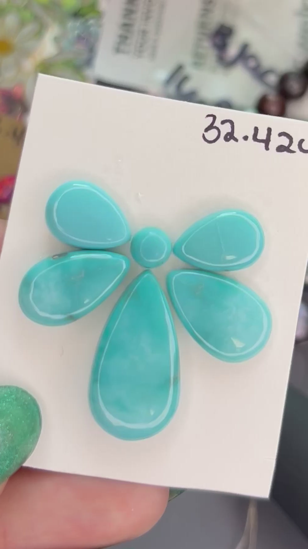 Kingman turquoise ninja set