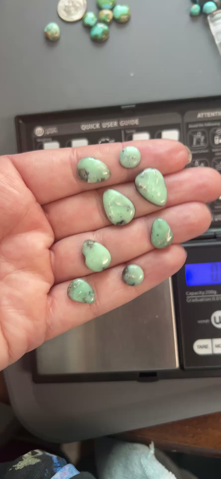 Paloma variscite cabochon lot